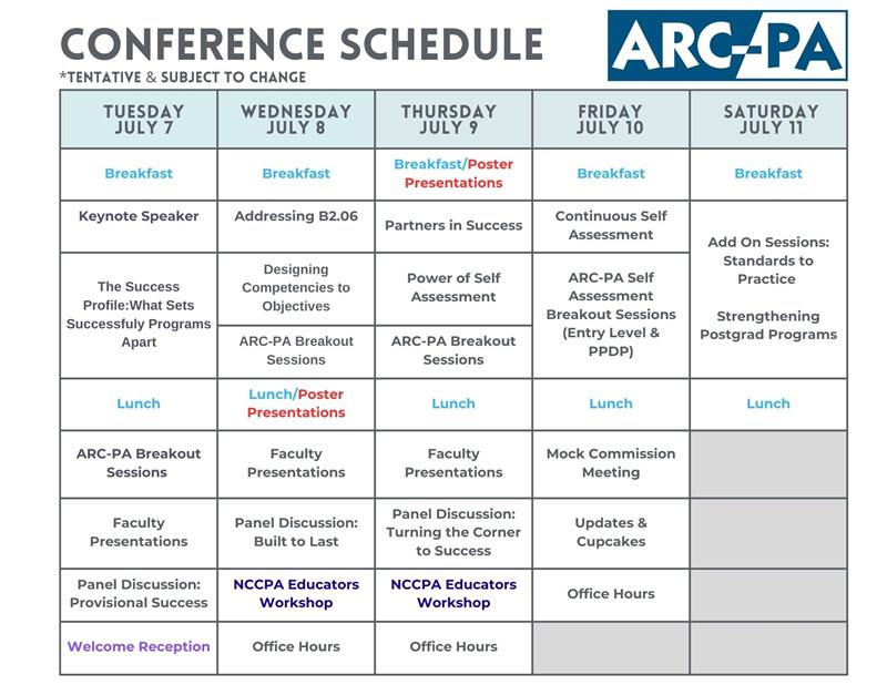 Conference Schedule